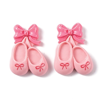 Baby Theme Opaque Resin Decoden Cabochons, Shoes, 30.5x22.5x7mm