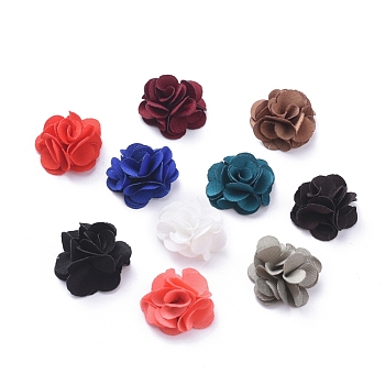 Handmade Woven Costume Accessories, Flower, Mixed Color, 20x9mm