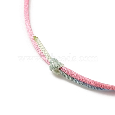 Dyed Gradient Color Adjustable Nylon Thread Cord Braided Bracelet Making(AJEW-JB01161)-4