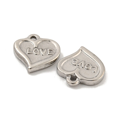 anlaufgeschützte 304 Charms aus Edelstahl zum Valentinstag(STAS-P356-31P)-2