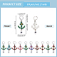 Alloy Enamel Pendant Locking Stitch Markers(HJEW-AB00144)-2