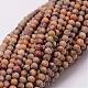 Chapelets de perles de jaspe en peau de léopard naturel(G-N0187-02-2mm)-1