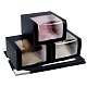 Foldable Cardboard Gift Cap Storage Boxes with Clear PVC Window(CON-WH0099-66A)-1