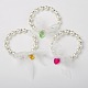 Rondes acryliques perles enfants s'étendent bracelets(BJEW-JB01389)-1