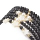 6Pcs 6 Style Natural Shell & Glass Star & Round Beaded Stretch Bracelets Set for Women(BJEW-JB09945-02)-2