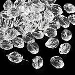 K9 Glass, Imitation Austrian Crystal Beads, Grade AAA, Faceted, Bicone, Clear, 10x13mm, Hole: 0.9~1mm(SWAR-F077-13x10mm-01)