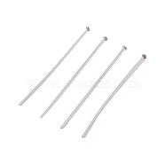 304 Stainless Steel Flat Head Pins, Stainless Steel Color, 30x0.5mm, Head: 1.2mm(STAS-Z089-03P-04)