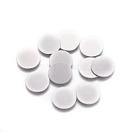 316 Surgical Stainless Steel Cabochons, Flat Round, Stainless Steel Color, 14x0.5mm(STAS-I118-13P-03)