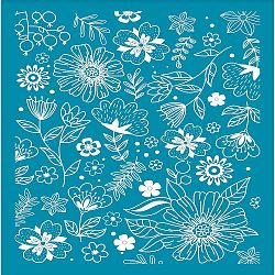 Silk Screen Printing Stencil, for Painting on Wood, DIY Decoration T-Shirt Fabric, Plants Pattern, 100x127mm(DIY-WH0341-061)