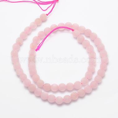 Chapelets de perles en quartz rose naturel(G-K194-8mm-06)-2
