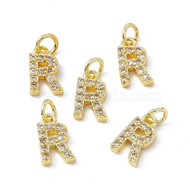 Real 18K Gold Plated Brass Micro Pave Clear Cubic Zirconia Charms(KK-E068-VB452-R)-4