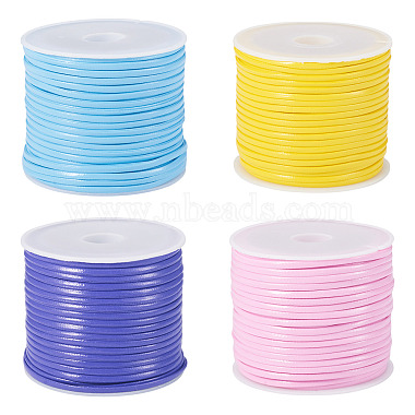 40M 4 Colors PU Leather Thread Cord(AJEW-TA0002-29C)-1