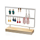 Double Levels Rectangle Iron Earring Display Stand(CON-PW0001-151A-01)-1