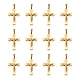 Or 304 acier inoxydable croix crucifix gros pendentifs pour Pâques(STAS-V0493-79B)-1