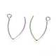 Placage ionique (ip) 304 crochets de boucle d'oreille en acier inoxydable(X-STAS-L216-03A-M)-2