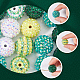 30Pcs 5 Style Round Resin Rhinestone Graduated Beads(RESI-SC0003-05)-3