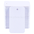 200Pcs Rectangle Blank PVC Price Tags, White, 6x3.5x0.026cm(CDIS-SP0001-40C)