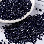 MIYUKI Round Rocailles Beads, Japanese Seed Beads, (RR4494) Duracoat Dyed Opaque Indigo Navy Blue, 8/0, 3mm, Hole: 1mm, about 2111~2277pcs/50g(SEED-X0055-RR4494)