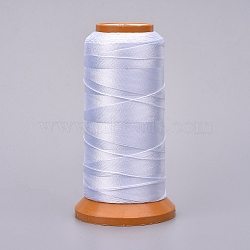 Polyester Threads, for Jewelry Making, White, 0.2mm, about 1093.61 yards(1000m)/roll(X-NWIR-G018-B-02)