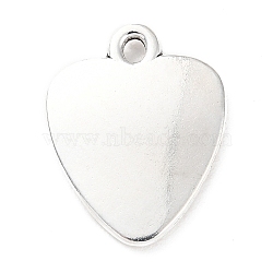 Tibetan Style Alloy Pendants, Heart Charm, Antique Silver, 17.5x13.5x2mm, Hole: 1.6mm, about 660pcs/500g(PALLOY-P293-058AS)