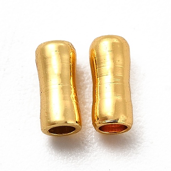 Rack Plating Brass Beads, Long-Lasting Plated, Cadmium Free & Lead Free, Column, Real 18K Gold Plated, 4.5x2mm, Hole: 1.2mm
