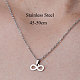 Non-Tarnish 201 Stainless Steel Infinity Pendant Necklace(NJEW-OY001-13)-3