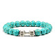 Bracelet de bijoux haltère en alliage bleu turquoise pour hommes(GK5142-20)-1