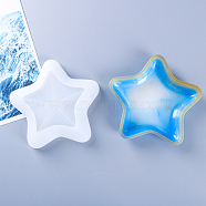 DIY Jewelry Plate Silicone Molds, Storage Molds, Resin Casting Molds, for UV Resin, Epoxy Resin Craft Making, Starfish, 155x155mm(WG11337-01)