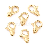 Brass Lobster Claw Clasps, Long-Lasting Plated, Lead Free & Nickel Free & Cadmium Free, Real 18K Gold Plated, 19x12.5x4.5mm, Hole: 2.1x2.4mm(KK-D065-03G)
