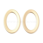 Brass Linking Rings, Oval Connector, Real 18K Gold Plated, 24.5x16x1mm(KK-Q789-52G)