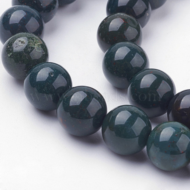 Natural Bloodstone Beads Strands(G-N0120-25-8mm)-3