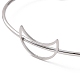 201 Stainless Steel Hollow Out Crescent Moon Open Cuff Bangle(BJEW-P285-03P)-3