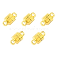 Brass Magnetic Clasps, Column, Golden, 12x6mm, Hole: 2mm(KK-YW0001-57G)