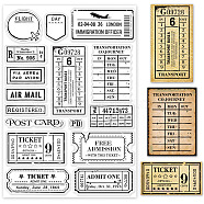 PVC Stamps, for DIY Scrapbooking, Photo Album Decorative, Cards Making, Stamp Sheets, Film Frame, Travel Themed, 21x14.8x0.3cm(DIY-WH0371-0003)