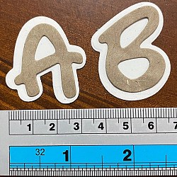 Carbon Steel Cutting Dies Stencils, for DIY Scrapbooking, Photo Album, Decorative Embossing Paper Card, Matte Stainless Steel Color, Letter A~Z, 225x192x0.8mm(DIY-P076-30)