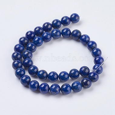 Natural Lapis Lazuli Beads Strands(X-G-G423-10mm-A)-2