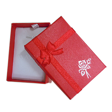 Día de San Valentín presenta collares paquetes de cartón colgantes cajas(CBOX-BC052-4)-2