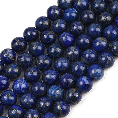Natural Lapis Lazuli Bead Strands(G-G953-03-10mm)-2