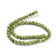 Brins de perles synthétiques turquoise et jaspe impérial assemblés(G-D0006-C02-8mm-03)-2