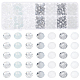 7 Strands 7 Style Electroplate Transparent & Opaque Solid Color Glass Beads Strands(EGLA-HY0001-03E)-1