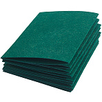 15Pcs Felt Non Woven Fabric, DIY Craft Supplies, Rectangle, Green, 285x180x1mm(DIY-SP0003-93M)