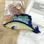 Ocean Themes Acrylic Claw Hair Clips, Fish, Pale Turquoise, 42x104x43.5mm(PHAR-P012-A04)