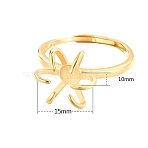 Adjustable 925 Silver Ring Adjustable Ring Findings, Twist Prong Ring Settings, Golden, Pattern: 15x10mm, Inner Diameter: 19mm(PW-WG95003-17)