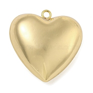 Heart Brass Pendants, Real 18K Gold Plated, 41x40.5x19.5mm, Hole: 3mm(X-KK-N254-98G-03)