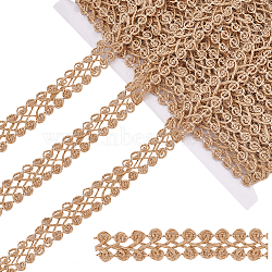 Braided Jute Ribbon, for Jewelry Making, Peru, 17x1mm, about 16.40 Yards(15m)/Card(OCOR-WH0079-21A)