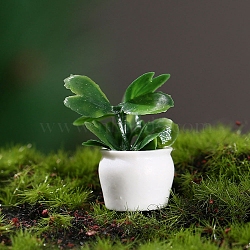 Resin Plant Potted Ornaments, Micro Landscape Home Accessories, Pretending Prop Decoration, Green, 15x35mm(PW-WG50997-04)