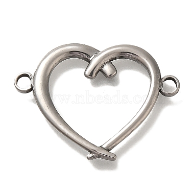 Antique Silver Heart 304 Stainless Steel Links