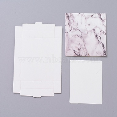 White Rectangle Paper Necklace Box