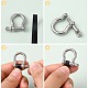 304 Stainless Steel Screw D-Ring Anchor Shackle Clasps(STAS-E446-29AS)-3
