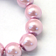 Baking Painted Pearlized Glass Pearl Round Bead Strands(HY-Q330-8mm-47)-3